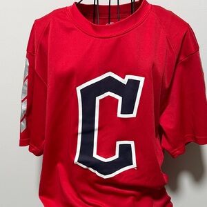 Single Red Tee with Bold Letter Design